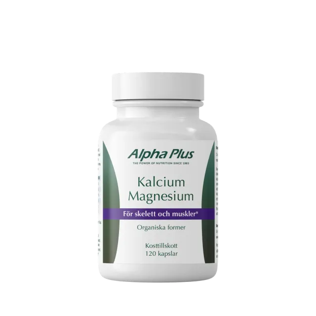 A+ Kalsium Magnesium kapsler 120 stk med D-vitamin