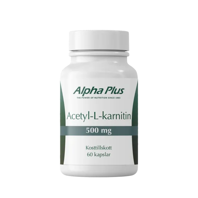 A+ Multivitamin Acetyl-L-karnitin kapsler 60 stk ren form